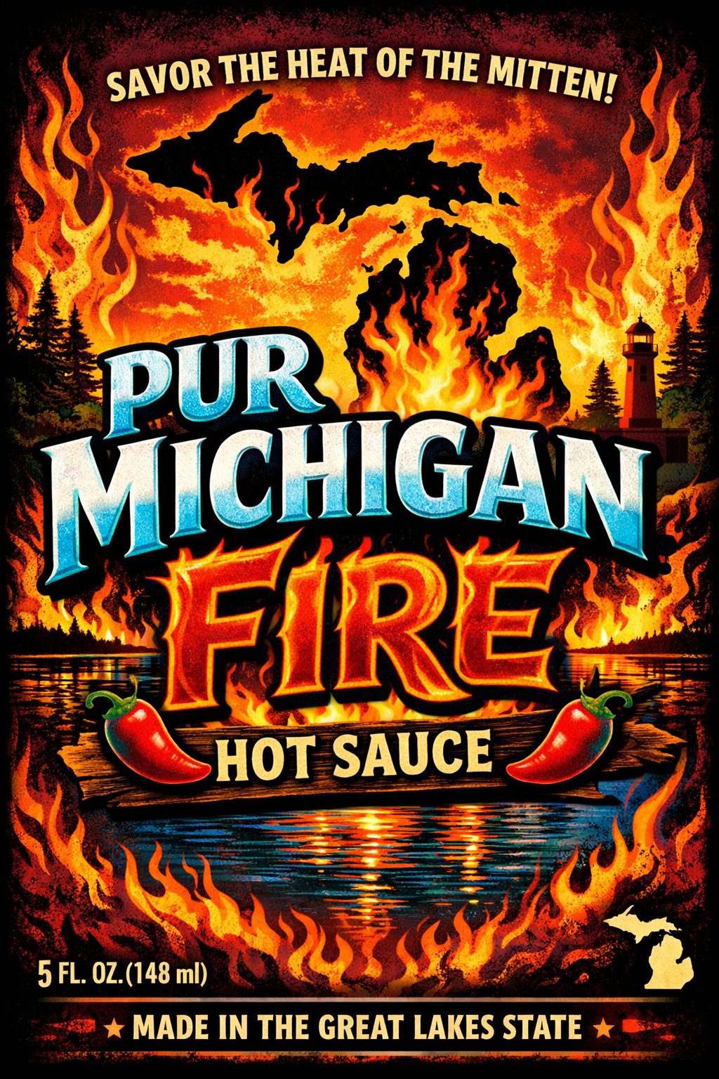 Fire Lake Pure Michigan. Very hot 8/10!